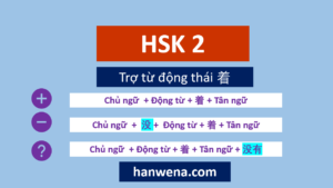Ngữ pháp HSK 2 Trợ từ động thái 着