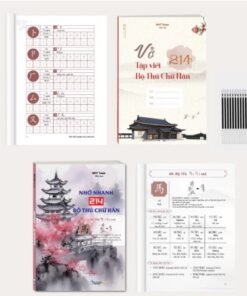 Combo Vở Tập Viết 214 Bộ Thủ + Sách Nhớ Nhanh 214 Bộ Thủ Chữ Hán NHT Books