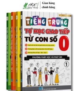 Trọn Bộ Sách Tự Học Giao Tiếp Tiếng Trung Từ Con Số 0 Tập 1-2-3-4(có video bài giảng)