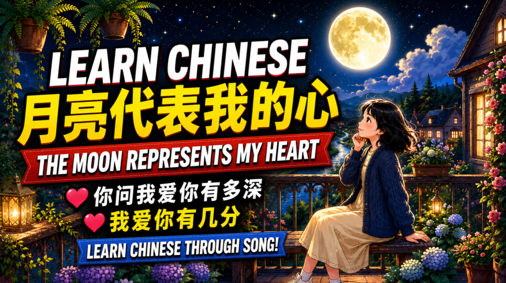 The moon represents my heart