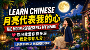 The moon represents my heart